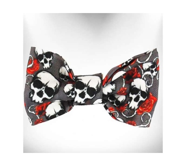 Skulls n' Roses - Tattoo Dog Bow Tie