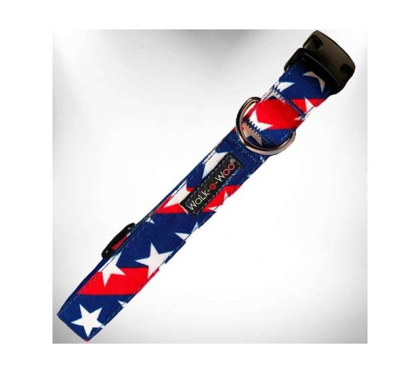 Stars & Stripes Dog Collars - L 1" width fits 14-25" neck
