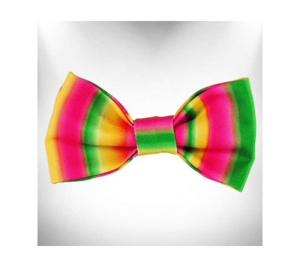 Pink/Green - Tie Dye Dog Bow Tie