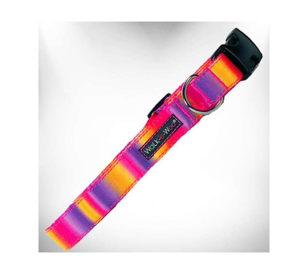 Pink/Purple - Tie Dye Dog Collars - XS 5/8" width fits 8-12" neck