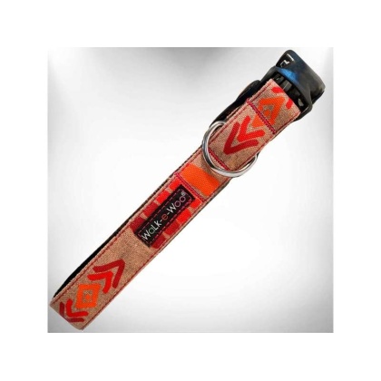 Red - Tribal Dog Collars - M 1" width fits 12-18" neck