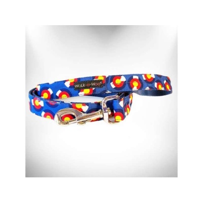 Colorado Blue - Colorado and Texas Dog Leads  - REGULAR Lead 1" width- 5' length