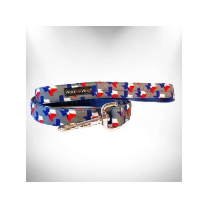 Texas Grey - Colorado and Texas Dog Leads  - THIN Lead 5/8" width- 5' length