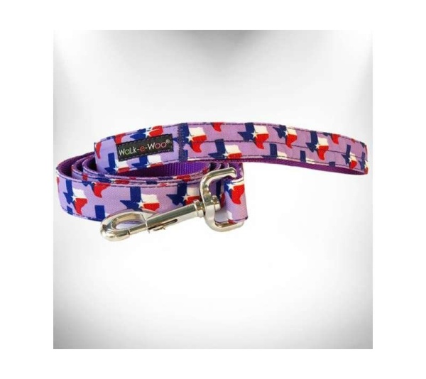 Texas Lavender - Colorado and Texas Dog Leads  - THIN Lead 5/8" width- 5' length