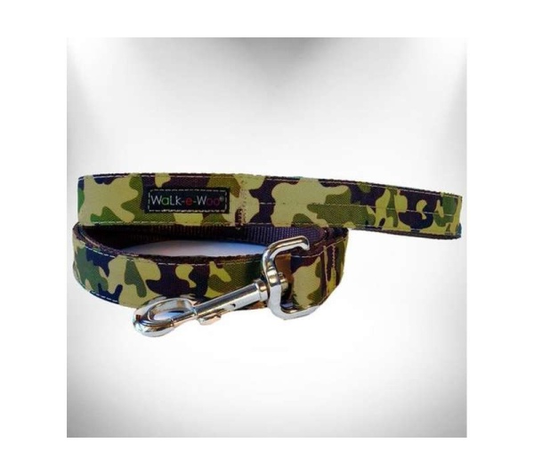 Brown Camo - Camo Dog Leads  - REGULAR Lead 1" width- 5' length