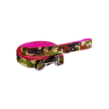 Hot Pink Camo - Camo Dog Leads  - THIN Lead 5/8" width- 5' length