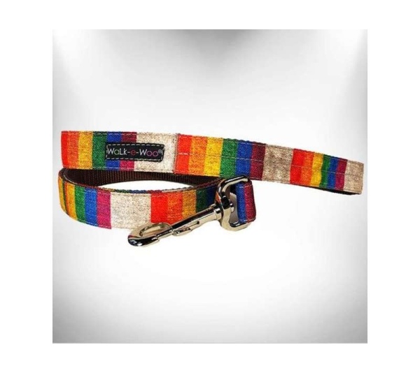Rainbow Pride  - Dog Leads  - REGULAR Lead 1" width- 5' length