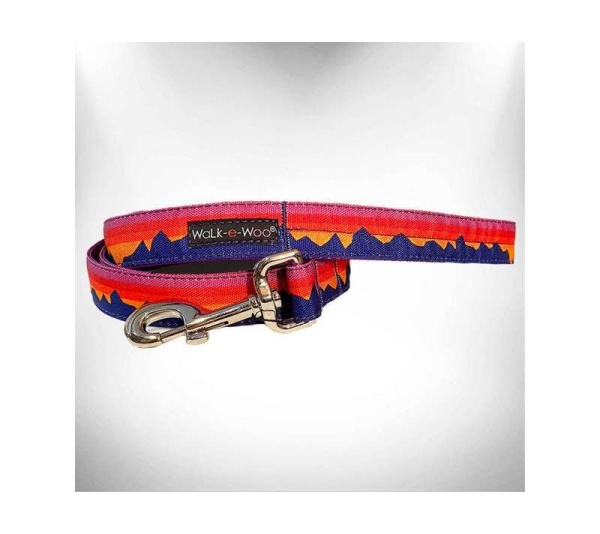 Mountain Purple  - Dog Leash - THIN 5/8" width- 5' long