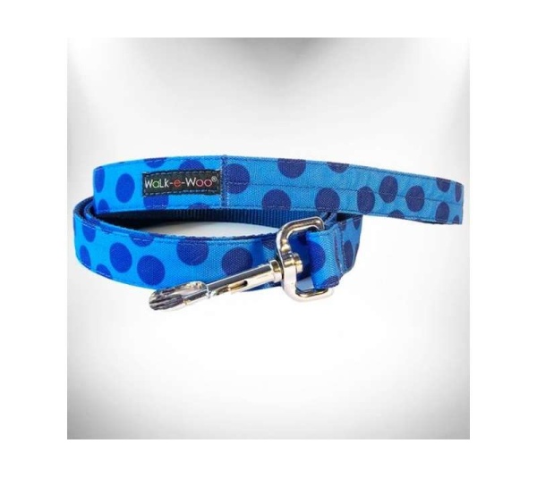 Navy - Polka Dot Dog - Monotone Leads  - THIN Lead 5/8" width- 5' length