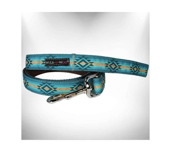 Turquoise Sky  - RaDog Leash - REGULAR 1" width- 5' long