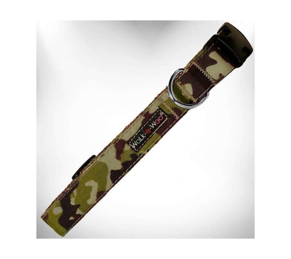 Brown Camo - Camo Dog Collars - M 1" width fits 12-18" neck