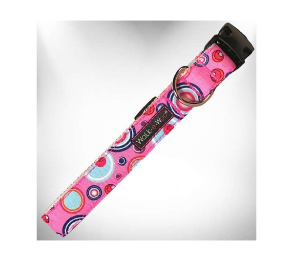 Pink - Martini Dog Collars - XS 5/8" width fits 8-12" neck