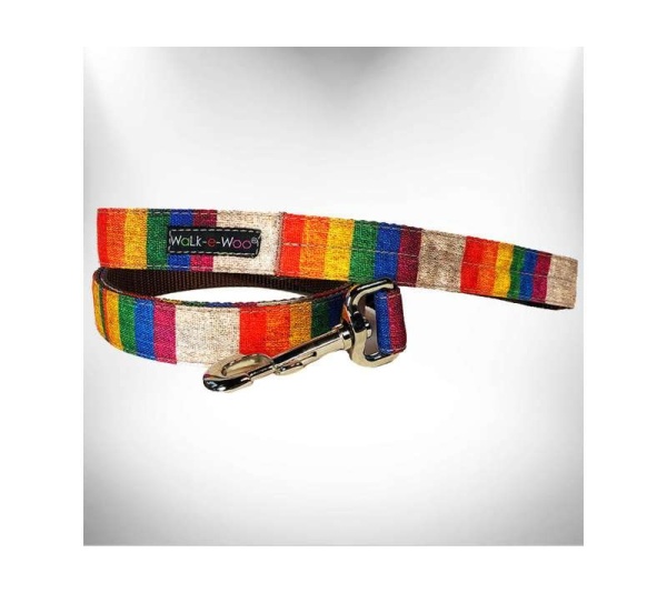 Rainbow Pride  - RaDog Leash - REGULAR 1" width- 5' long