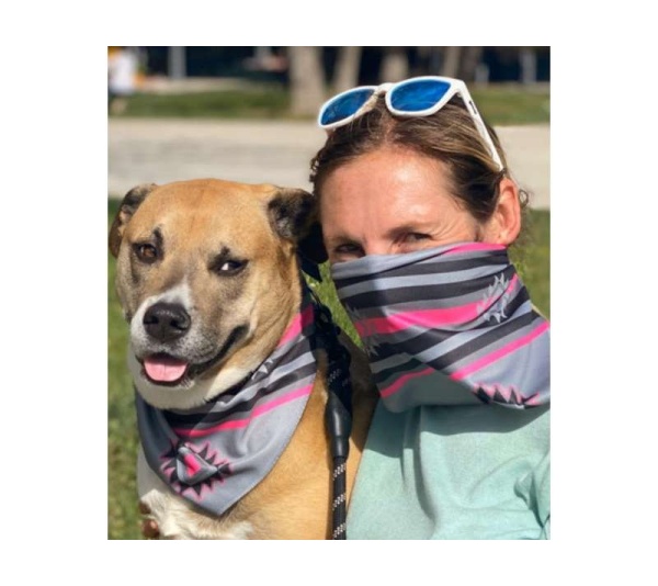 Purple Sky/Pow Wow Pink - Sport Bandana  - Large