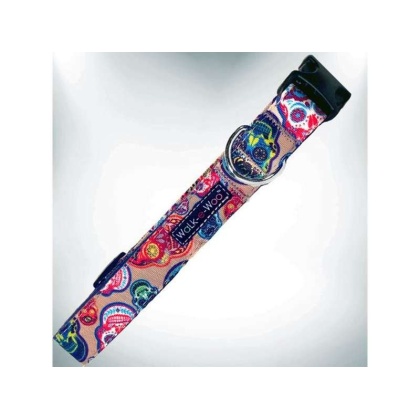 Day of the Dead - Tattoo Dog Collars - S 3/4" width fits 10-14" neck