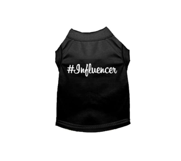 BLACK - #Influencer Shirt - X Small