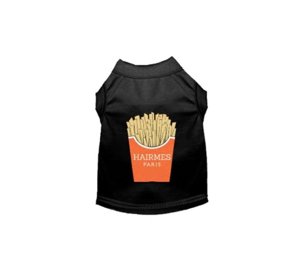 A Side of Hairmes French Fries Dog Shirt - X Small