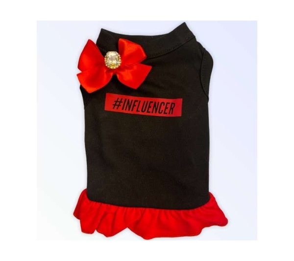 Red and Black - #INFLUENCER- R/B - X Small