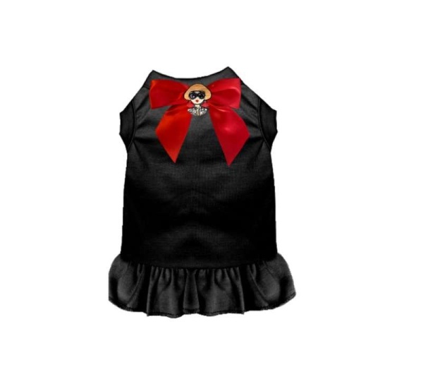 BLACK - Acrylic Brooch So Vogue Dress - Small