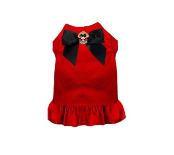 RED - Acrylic Brooch So Vogue Dress - X Small