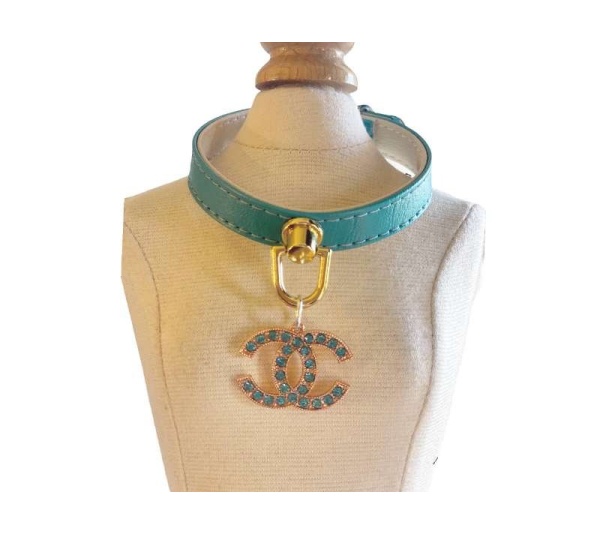 Teal Collar - Azure CC Collar - 12"