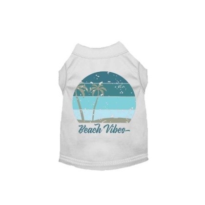 WHITE - Beach Vibes Tee - Medium