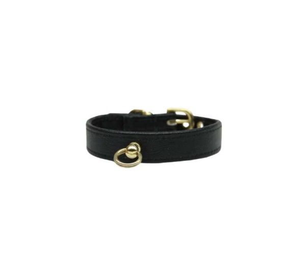 Black - Bee Mine Dog Collar - 10"