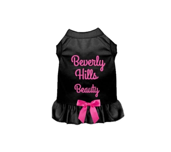 BLACK - Beverly Hills Beauty Dog Dress - X Small