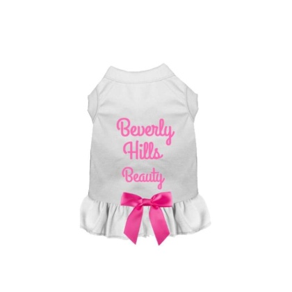WHITE - Beverly Hills Beauty Dog Dress - 2X Large
