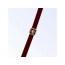 Burgundy Buckle Necklace - Medium