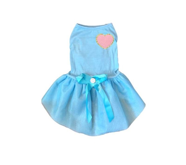 PINK HEART - Chenille Heart Dress - Large