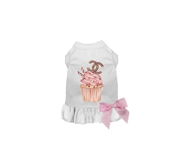 WHITE - Chewnel Cupcake Dress - Large