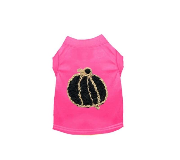 PINK - Chiffon Rose Halloween Pumpkin Shirt - Small
