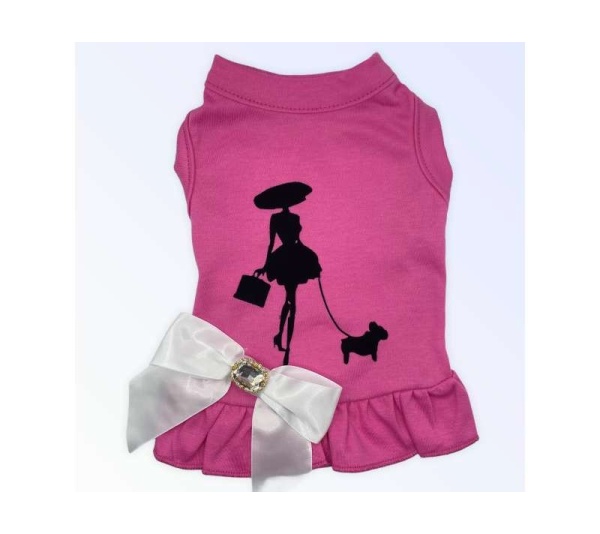 HOT PINK - Classy Lady and Frenchie - Small