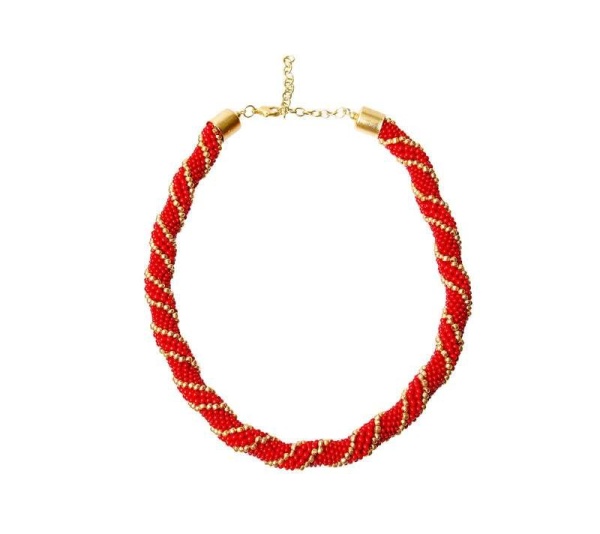 Crochet Rope Bead Pet Necklace - Medium