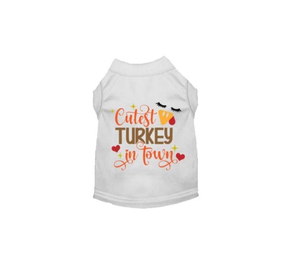 WHITE - Cutest Turkey in Town - X Small
