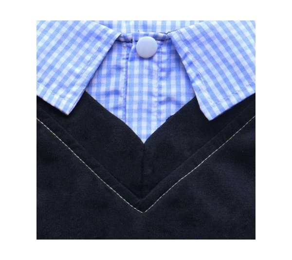 Dapper Boy Collar Dog Shirt - Large