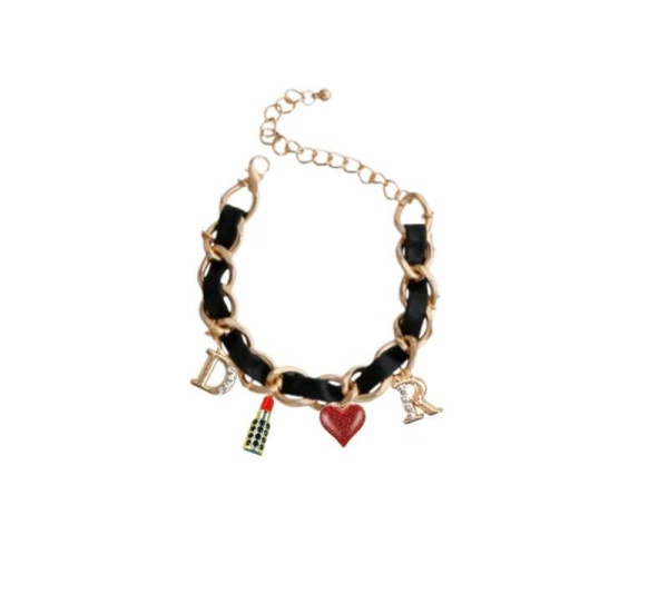 BLACK - Dior-able Charm Dog Necklace - Large