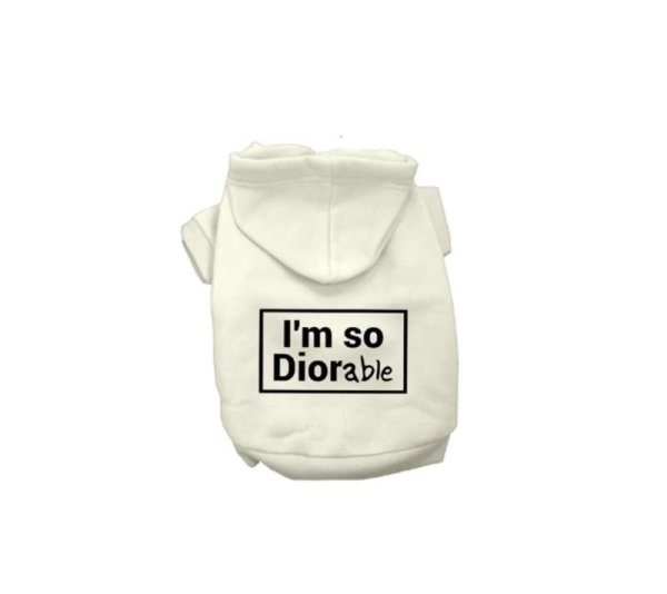 WHITE - DIOR-able Hoodie - Large