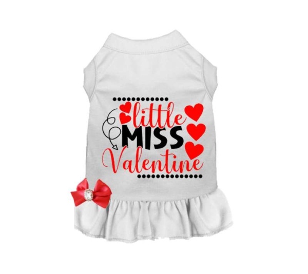 WHITE - Little Miss Valentine - X Small