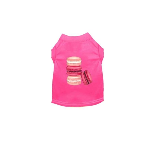 HOT PINK - Love Macaroons Dog Shirt - Large