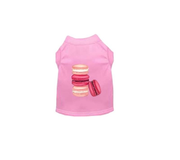 PINK - Love Macaroons Dog Shirt - Small