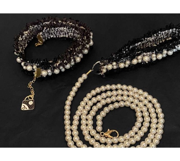 Luxurious Tweed Collar - Large