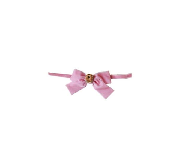 Pink - Luxurious Velvet Bow Necklace