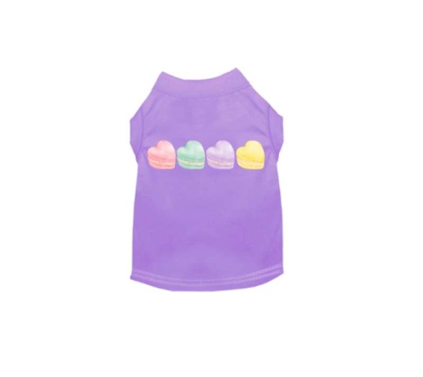 LAVENDER - Macaroon Hearts Dog  - Large