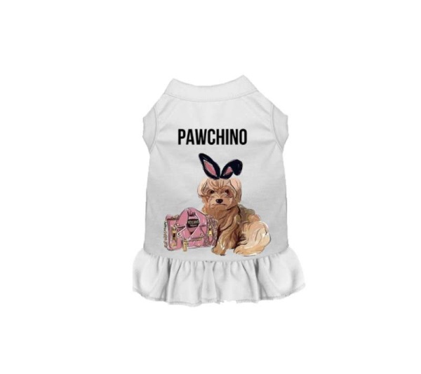 WHITE - Miss Pawchino Dress - Large
