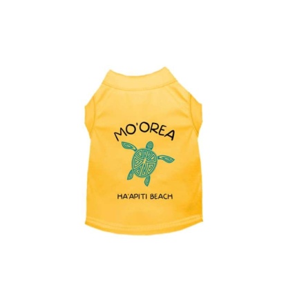 YELLOW - MO'OREA HA'APITI BEACH- Dog  - X Large