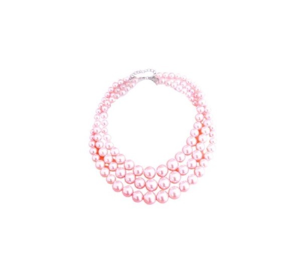 Multi-Strand Pink Pearl Necklace