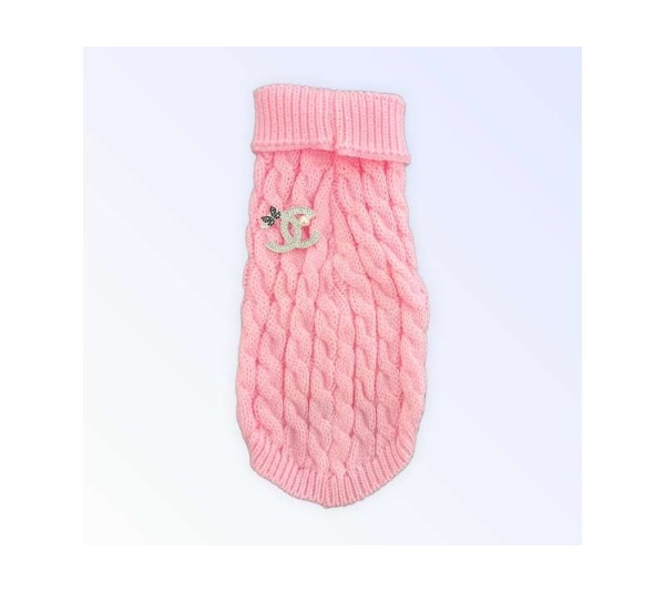 PINK - My Cozy Chewnel Knit Sweater - Large