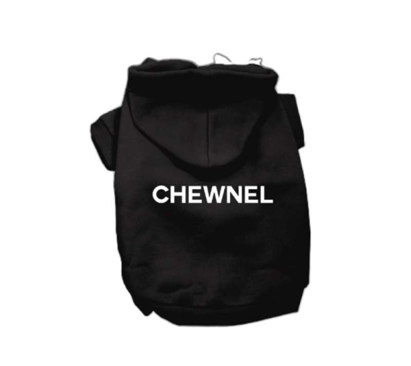 BLACK - My Fab Chewnel Warm Dog Hoodie - X Small